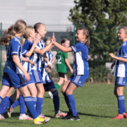 Football girls cheering